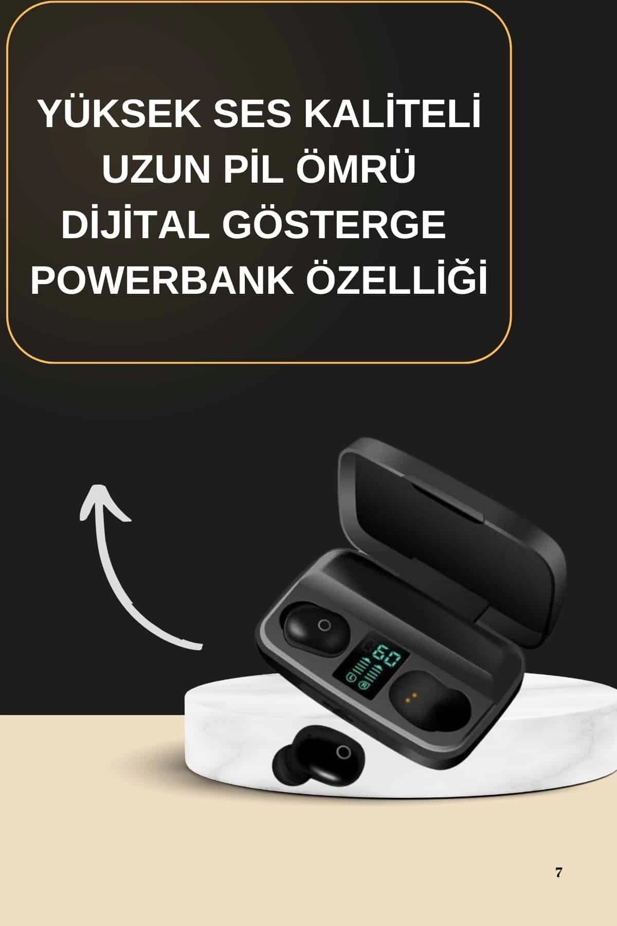 ystekno 2025 Yeni Model Bluetooth Kulaklık Stereo TWS Kulaklık 5.0 Bluetooth Yüksek Ses Kaliteli - Görsel 2