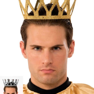 ystekno Altın Renk Çocuk Ve Yetişkin Uyumlu Kral Tacı