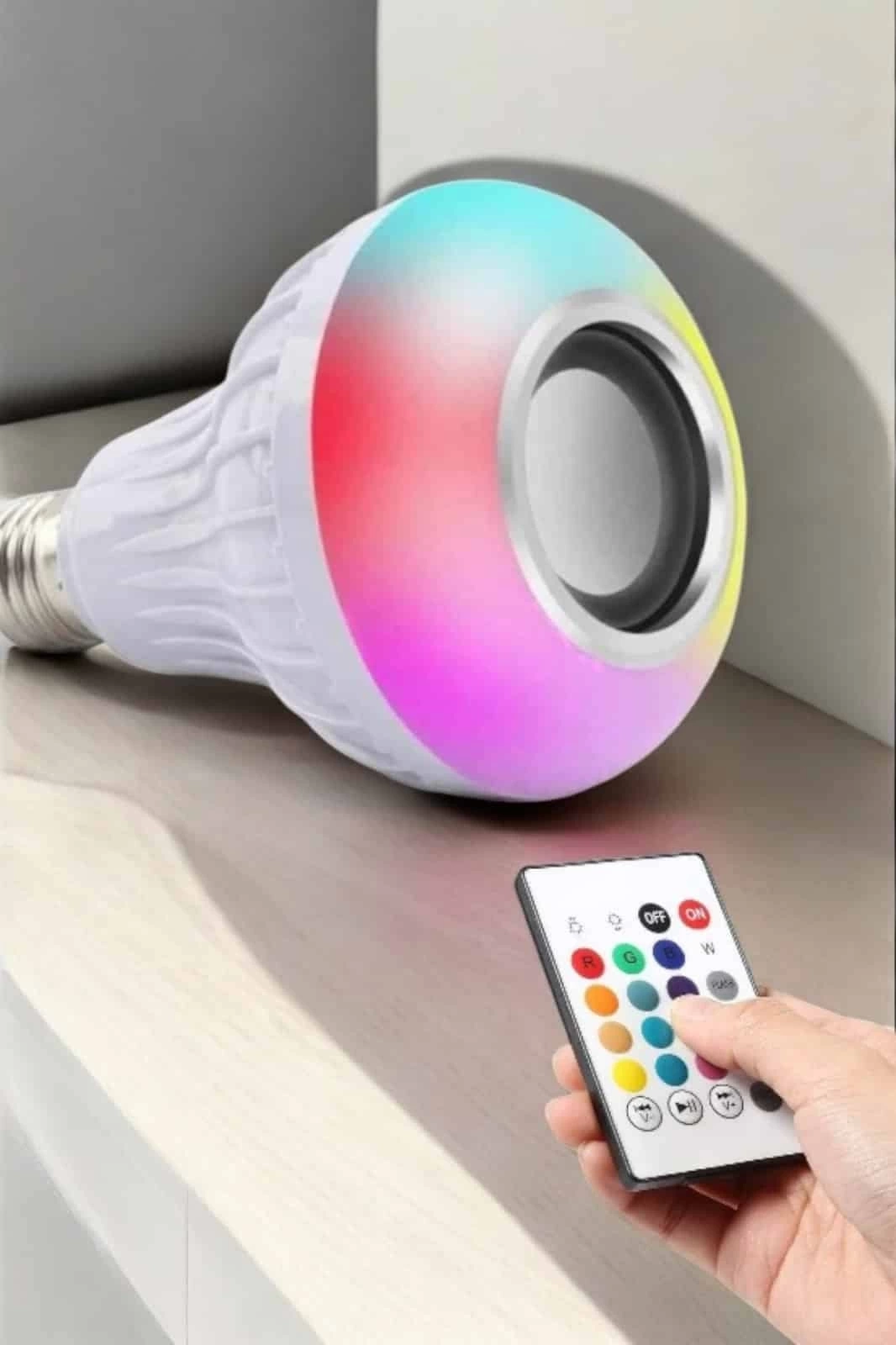 ysttekno Lamba Led Hoparlör Dayanıklı ve Uzun Ömürlü Bluetooth Hoparlör - Görsel 5