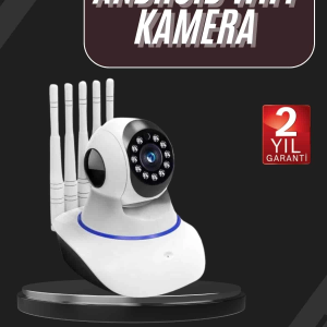 ystekno LED Aydınlatmalı 5 Antenli Motorlu 1080P Wifi Kamera Sensörlü