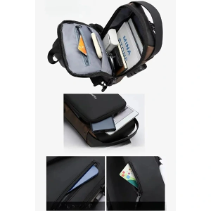 ystekno Powerbank Destekli Erkek Ön Göğüs Çantası