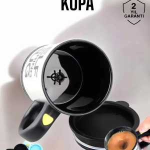 ysttekno Yazılı Kupa Kendi Kendini Karıştıran Mikser Kupa Termos Bardak